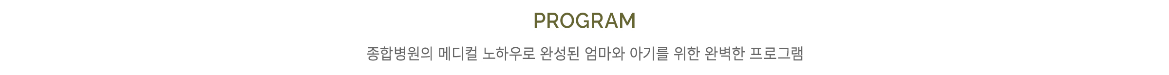 PROGRAM
